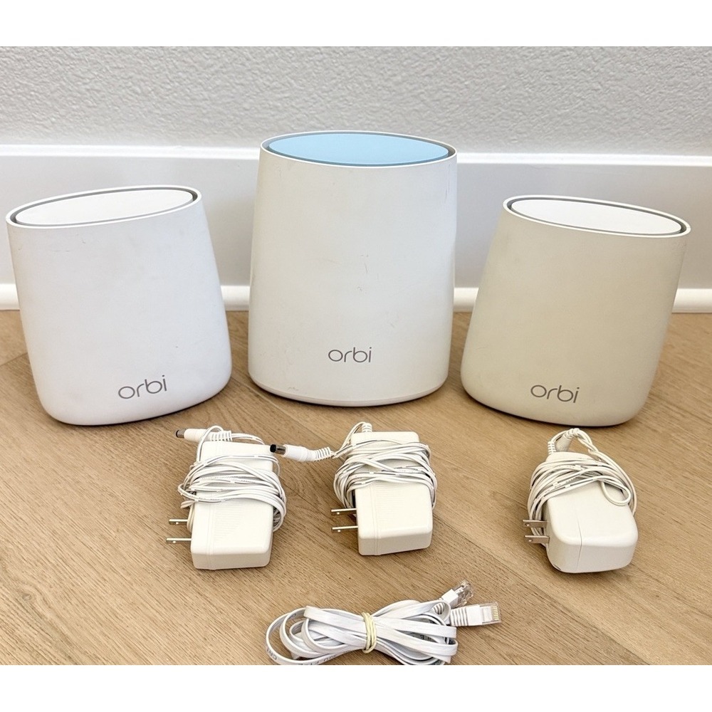 Netgear Orbi WiFi System RBR40 RBS20 Mesh Router 3-Pack Mesh WiFi Ethernet Cord